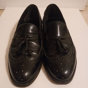 Florsheim Mens loafer Shoe 9 black tie up Vintage